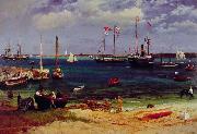 Albert Bierstadt Nassau Harbor painting